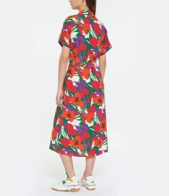 A.P.C. Robe New Drew Rouge -ANINE BING Boutique apcvi look20230228 369