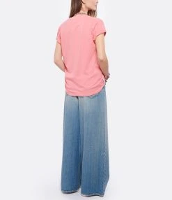 AUTRY Tee-shirt Matchpoint Flag Rose -ANINE BING Boutique autry look20220209 92