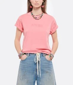 AUTRY Tee-shirt Matchpoint Flag Rose -ANINE BING Boutique autry look20220209 96