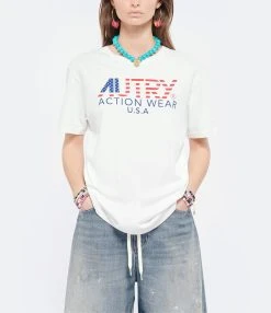 AUTRY Tee-shirt Iconic Action Blanc 9 AUTRY Tee-shirt Iconic Action Blanc -ANINE BING Boutique autry look20220223 111