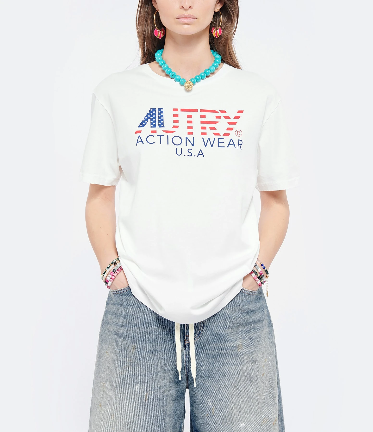AUTRY Tee-shirt Iconic Action Blanc 5 AUTRY Tee-shirt Iconic Action Blanc – Image 3