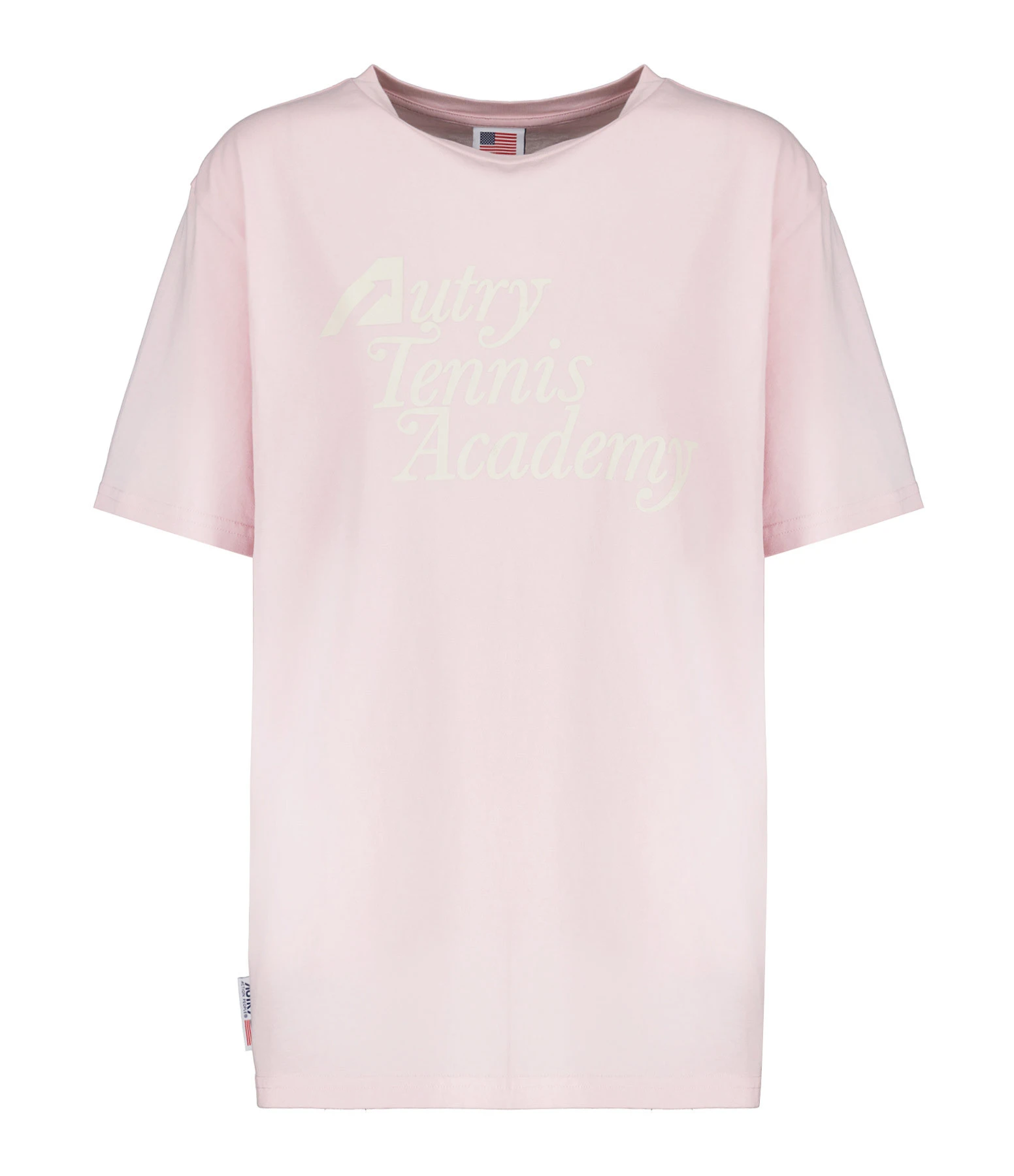 AUTRY Tee-shirt Tennis Academy Coton Rose 3 AUTRY Tee-shirt Tennis Academy Coton Rose