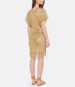BELIZA Robe De Plage Maille Sable Lurex -ANINE BING Boutique beliz look20220315 108