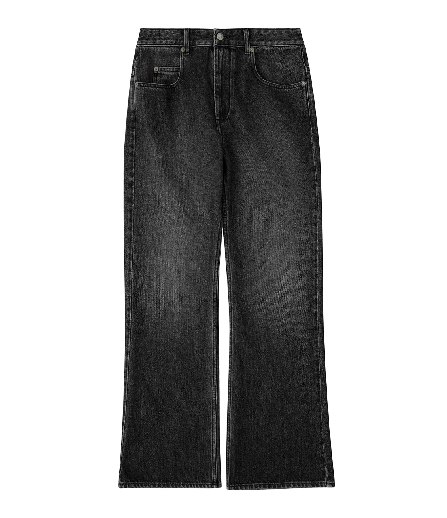 MARANT ÉTOILE Jean Belvira Coton Noir Délavé 3 MARANT ÉTOILE Jean Belvira Coton Noir Délavé