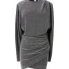 MARANT ÉTOILE Robe Benedicte Argenté -ANINE BING Boutique benedicte ro0025fa a1k47e 08si silver