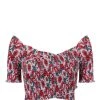 ANTIK BATIK Top Blossom Rouge 2 ANTIK BATIK Top Blossom Rouge -ANINE BING Boutique blossom1tee red