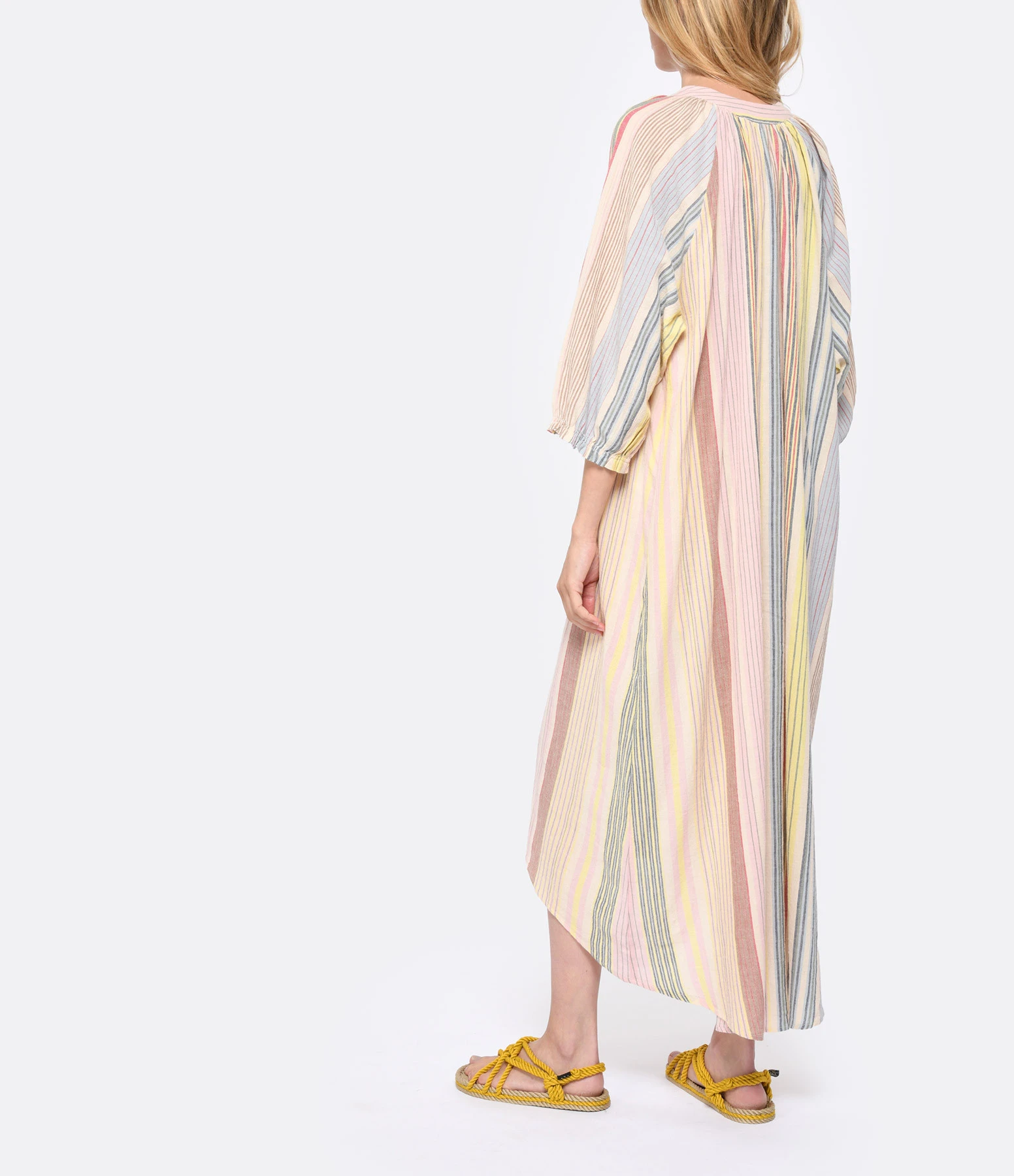 CHARLIE JOE Robe Longue Samyra Coton Rayures 6 CHARLIE JOE Robe Longue Samyra Coton Rayures – Image 4