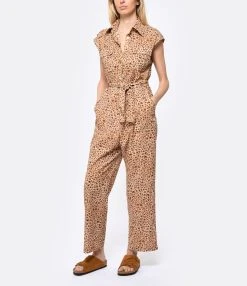 CHARLIE JOE Combinaison Lara Coton Léopard -ANINE BING Boutique charl look20230222 36