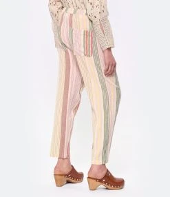 CHARLIE JOE Pantalon Marca Coton Rayures -ANINE BING Boutique charl look20230223 291