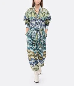 CHUFY Combinaison Nino Coton Biologique Imprimé Calvi Blue -ANINE BING Boutique chufy look20211228 289