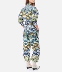 CHUFY Combinaison Nino Coton Biologique Imprimé Calvi Blue -ANINE BING Boutique chufy look20211228 291 1