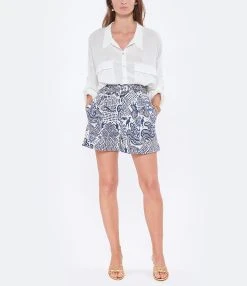 CHUFY Short Nino Coton Blanc Bleu -ANINE BING Boutique chufy look20220531 288