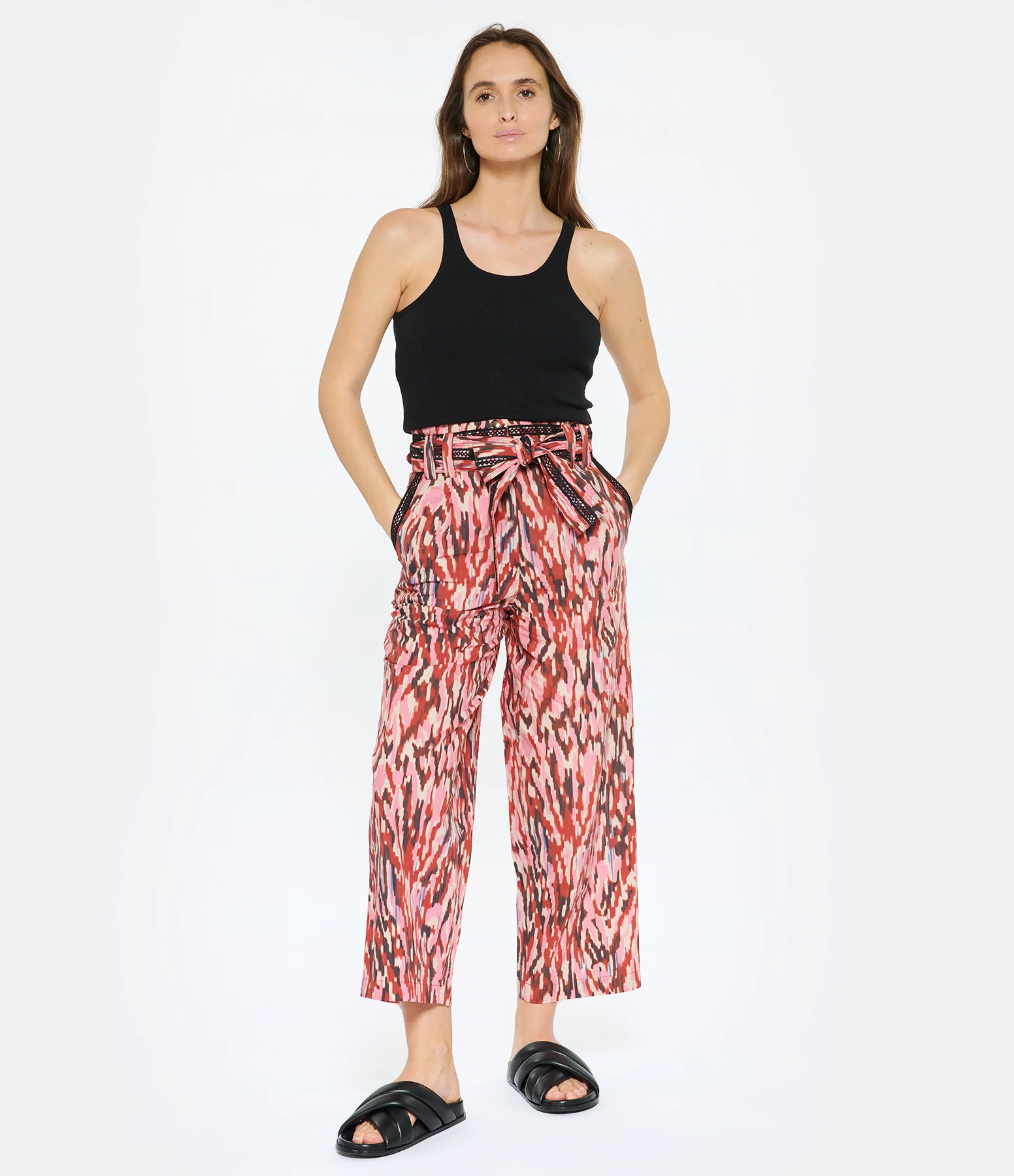CHUFY Pantalon Bes Coton Bio Imprimé Rose 5 CHUFY Pantalon Bes Coton Bio Imprimé Rose – Image 3
