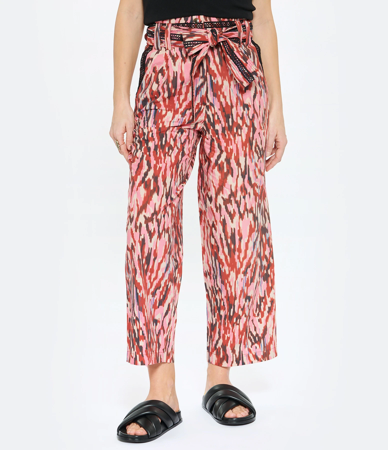 CHUFY Pantalon Bes Coton Bio Imprimé Rose 6 CHUFY Pantalon Bes Coton Bio Imprimé Rose – Image 4