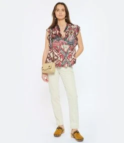 CHUFY Top Ellis Imprimé Framboise -ANINE BING Boutique chufy look20230124 5