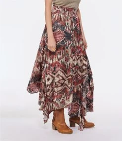 CHUFY Jupe Longue Paula Imprimé Framboise -ANINE BING Boutique chufy look20230125 105