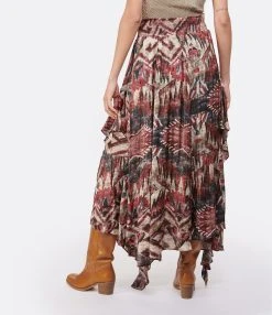 CHUFY Jupe Longue Paula Imprimé Framboise -ANINE BING Boutique chufy look20230125 119