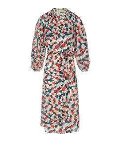 CHUFY Robe Longue Pia Coton Imprimé Sicily Red