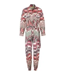 CHUFY Combinaison Nino Coton Biologique Imprimé Calvi Pink