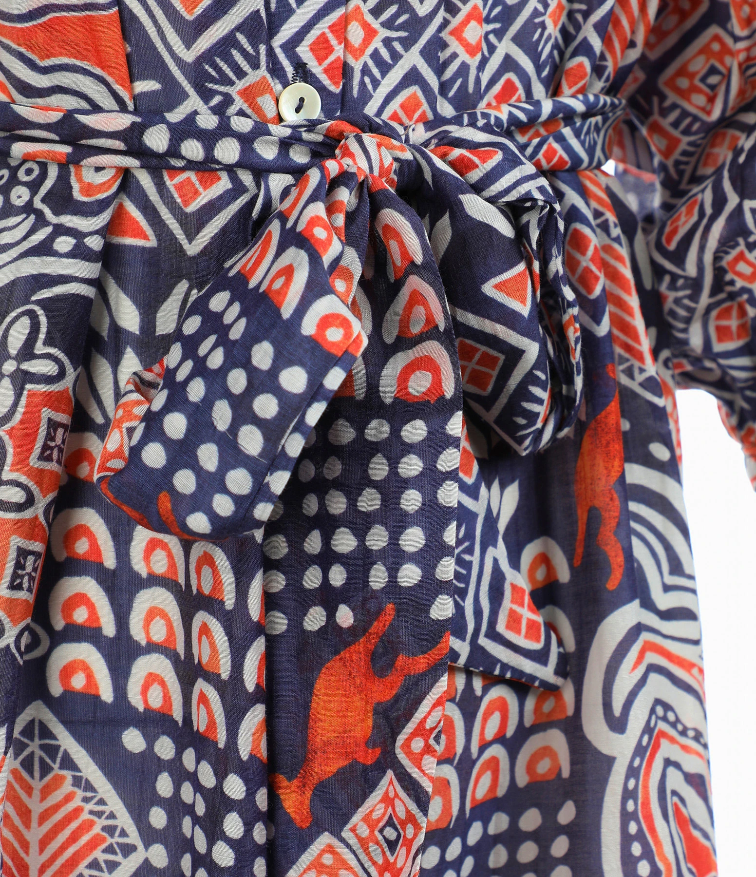 CHUFY Robe Maxi Ziggy Coton Marine 4 CHUFY Robe Maxi Ziggy Coton Marine – Image 2