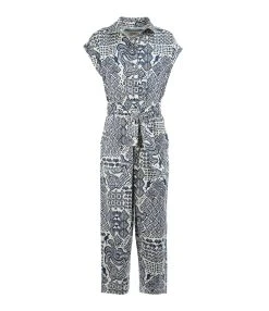 CHUFY Combinaison Nama Coton Bleu Blanc