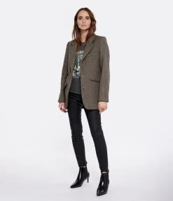 CLOSED Jean Skinny Pusher Cuir Agneau Noir -ANINE BING Boutique close look20221222 302