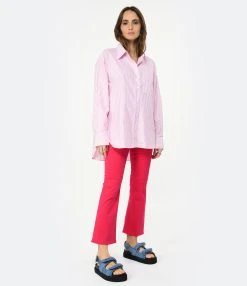 CLOSED Jean Hi-Sun Coton Bio Rose Framboise -ANINE BING Boutique close look20221227 248