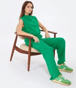 CLOSED Top Col Montant Patine Verte 11 CLOSED Top Col Montant Patine Verte -ANINE BING Boutique close look20230110 262 1