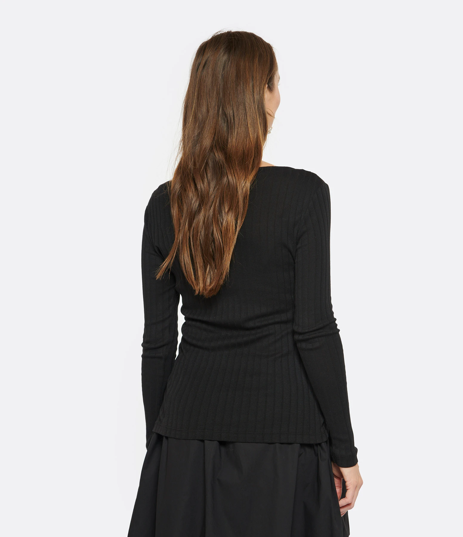 CLOSED Top Manches Longues Coton Noir 6 CLOSED Top Manches Longues Coton Noir – Image 4