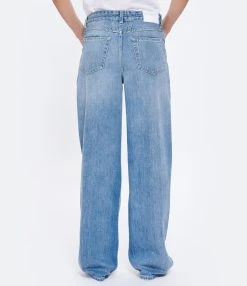 CLOSED Jean Nikka Coton Bio Bleu Moyen -ANINE BING Boutique close look20230203 141