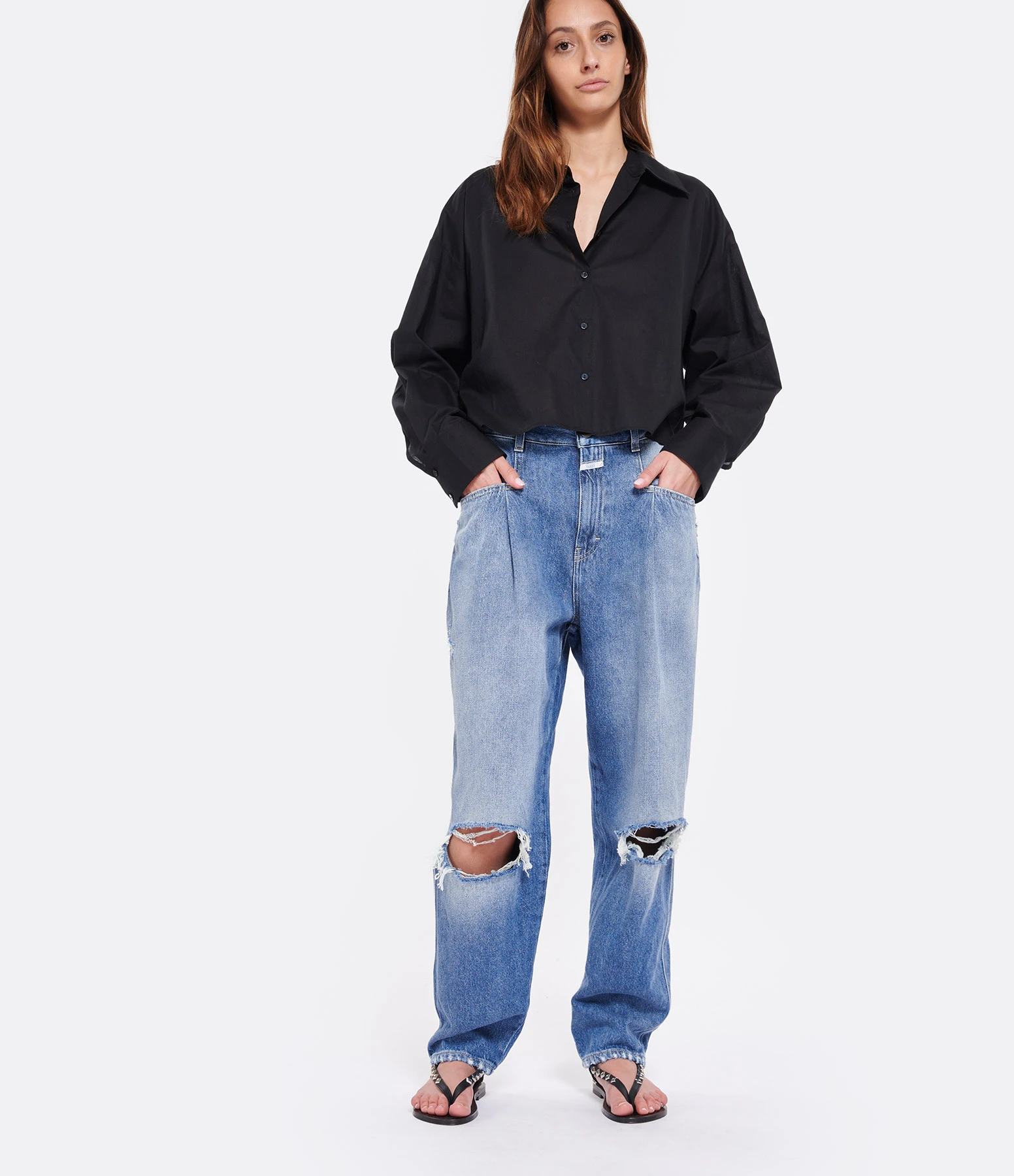 CLOSED Jean Pearl Coton Recyclé Bleu Moyen 5 CLOSED Jean Pearl Coton Recyclé Bleu Moyen – Image 3