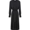 CLOSED Robe Longue Froncée Noir -ANINE BING Boutique close48657 pck20230119 1