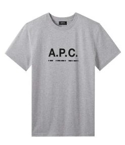 A.P.C. Tee-shirt Sven Coton Gris Chine