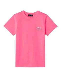 A.P.C. Tee-shirt New Denise Coton Rose Vif