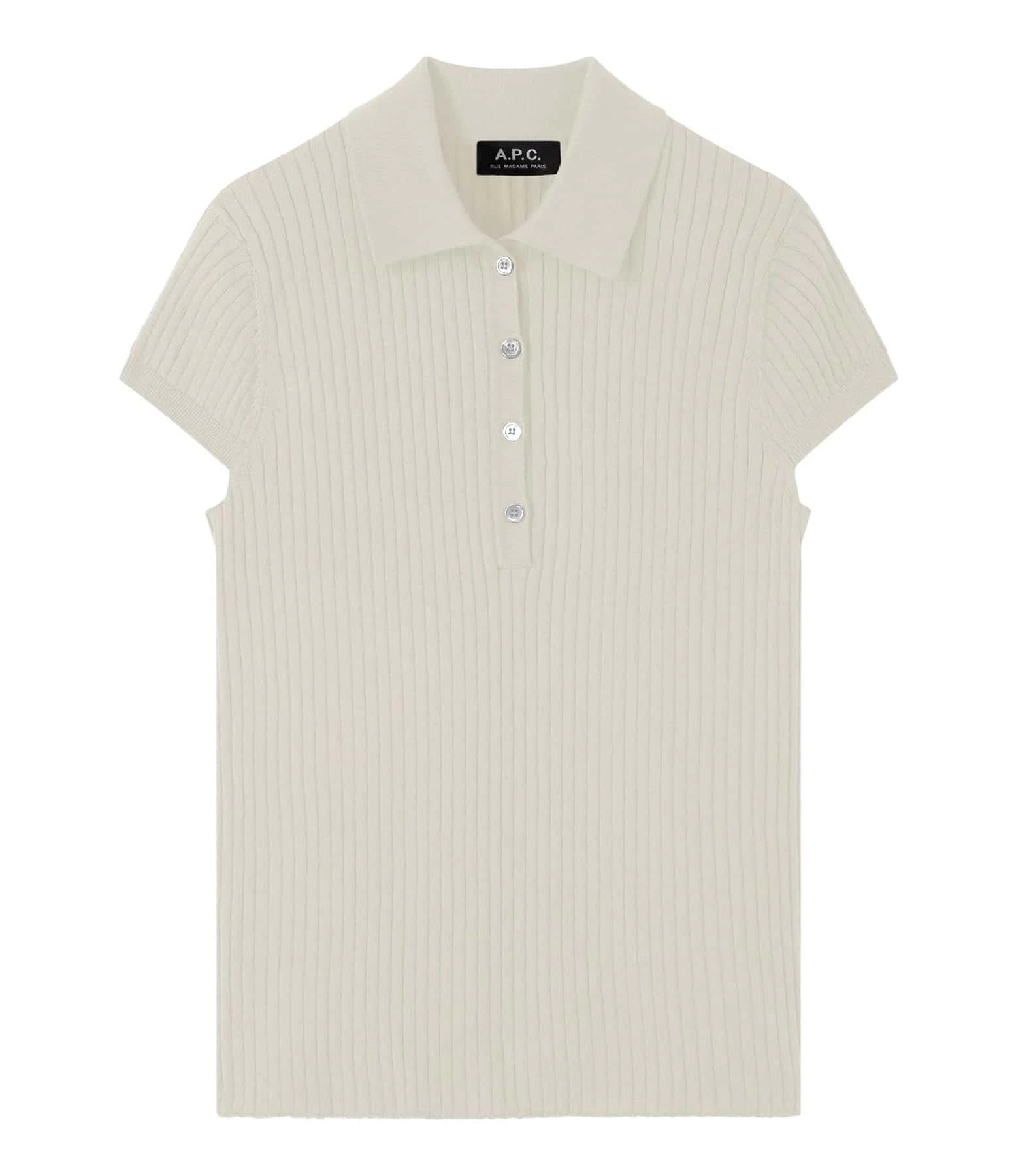 A.P.C. Polo Jess Coton Blanc 3 A.P.C. Polo Jess Coton Blanc