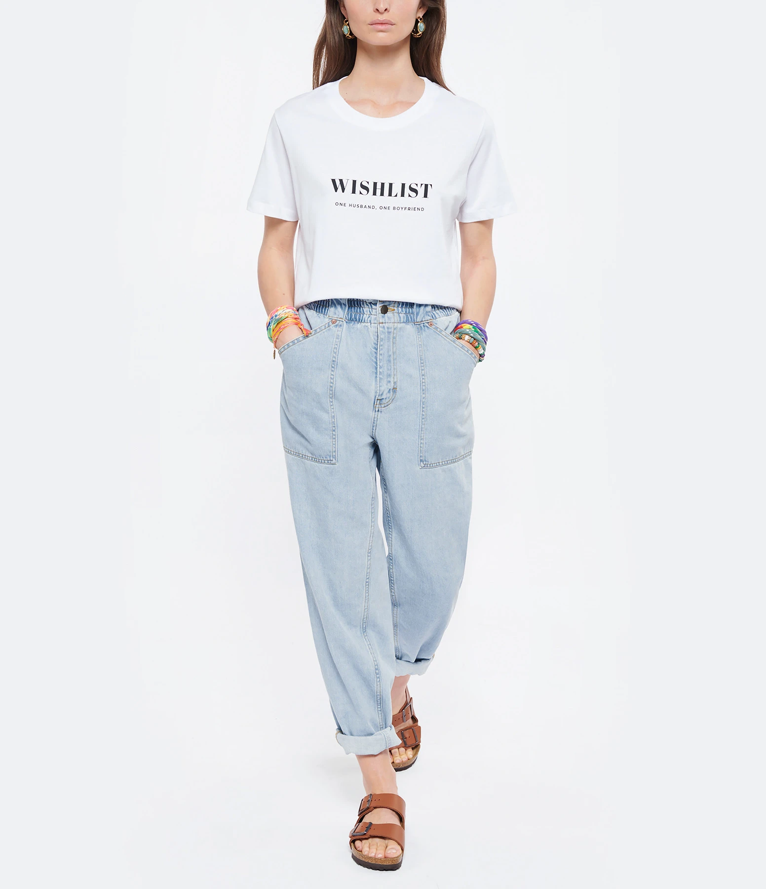 DEAR JULIETTE Tee-shirt Wishlist Coton Biologique Blanc 6 DEAR JULIETTE Tee-shirt Wishlist Coton Biologique Blanc – Image 4