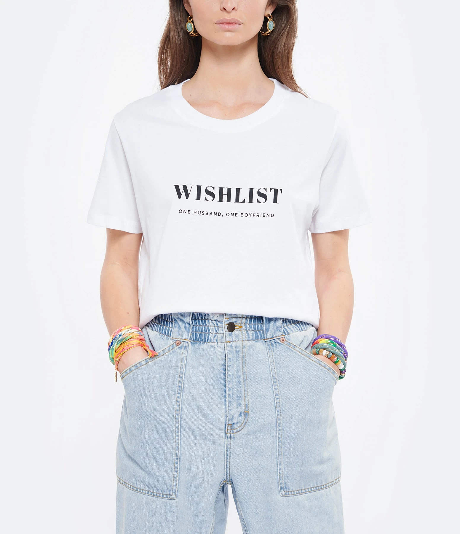 DEAR JULIETTE Tee-shirt Wishlist Coton Biologique Blanc 5 DEAR JULIETTE Tee-shirt Wishlist Coton Biologique Blanc – Image 3
