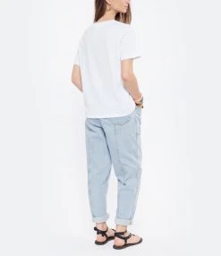 DEAR JULIETTE Tee-shirt Romance Coton Biologique Blanc -ANINE BING Boutique dearj look20220316 92