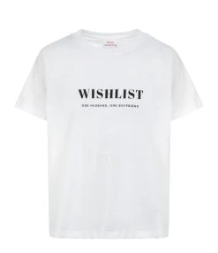DEAR JULIETTE Tee-shirt Wishlist Coton Biologique Blanc