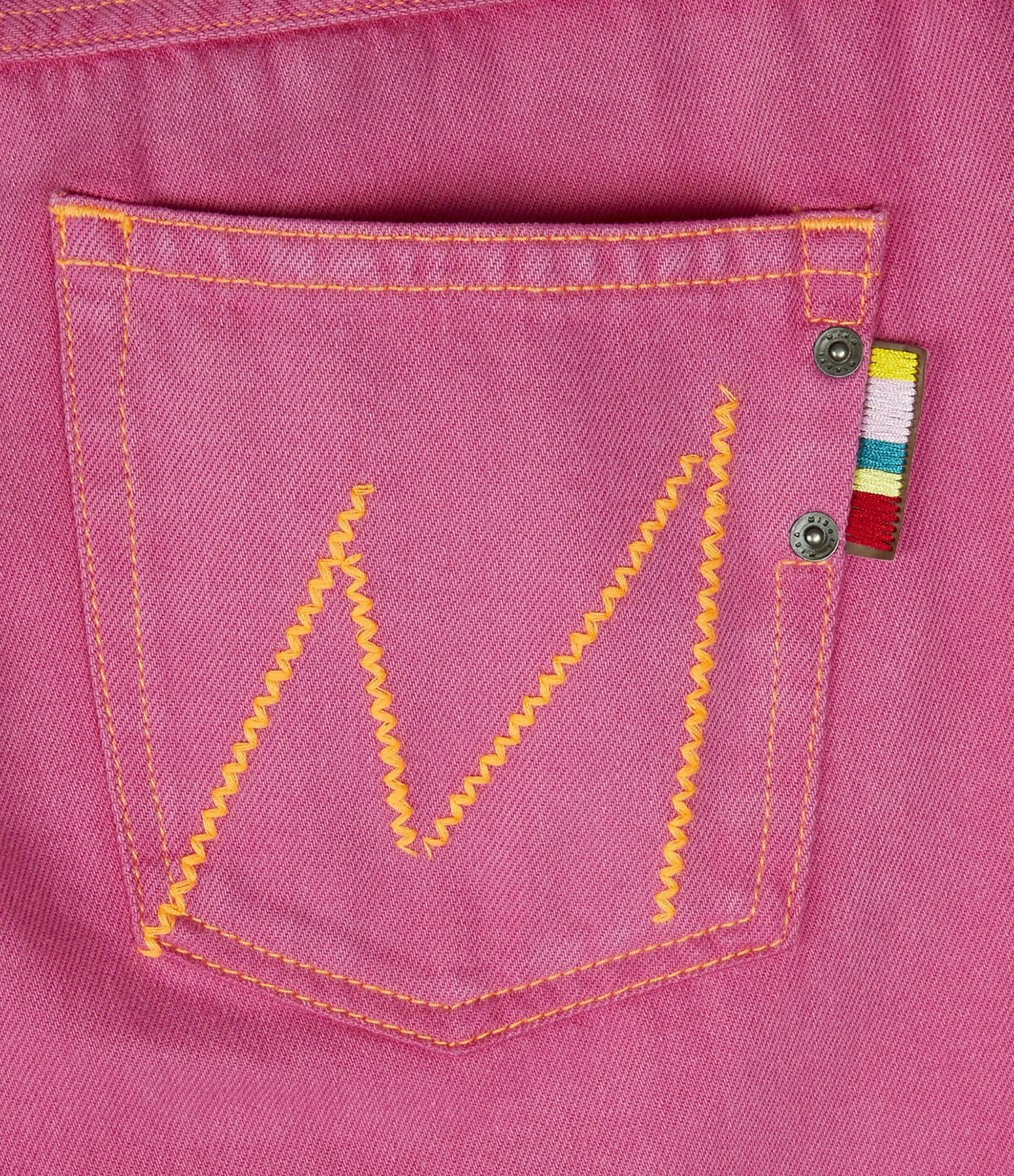 MIRA MIKATI Jean Broderie Coton Rose 6 MIRA MIKATI Jean Broderie Coton Rose – Image 4