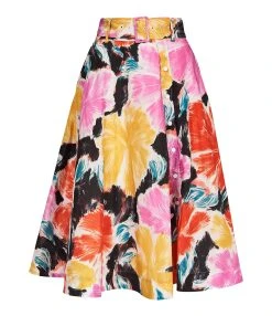 ESSENTIEL ANTWERP Jupe Midi Dominoes Multicolore