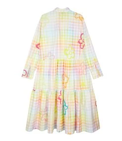 MIRA MIKATI Robe Manches Longues Imprimé Broderie Coton Biologue 8 MIRA MIKATI Robe Manches Longues Imprimé Broderie Coton Biologue -ANINE BING Boutique dre020a ss23 2