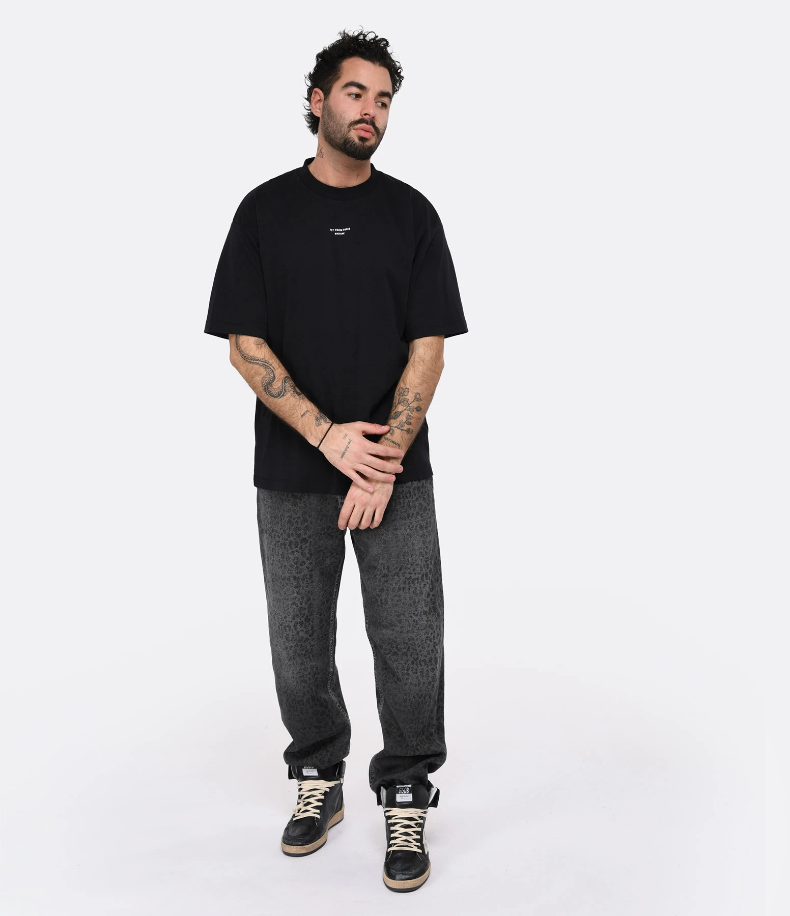 Drole De Monsieur Tee-shirt Homme Classique NFPM Noir 7 Drole De Monsieur Tee-shirt Homme Classique NFPM Noir – Image 5