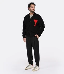 Drole De Monsieur Pantalon Homme Signature Noir -ANINE BING Boutique drole look20230116 267