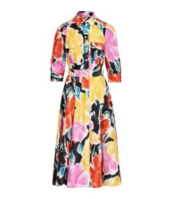 ESSENTIEL ANTWERP Robe Chemise Dune Multicolore