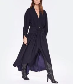 ELOAB Robe Rolls Bleu Marine 8 ELOAB Robe Rolls Bleu Marine -ANINE BING Boutique eloab look20221018 169