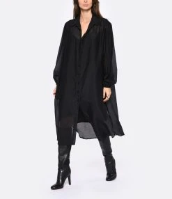 ELOAB Robe Noya Coton Noir -ANINE BING Boutique eloab look20221102 30