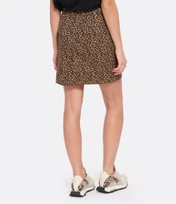 ESSENTIEL ANTWERP Jupe Ceopard Coton Buckthorn Brown -ANINE BING Boutique essen look20220831 266