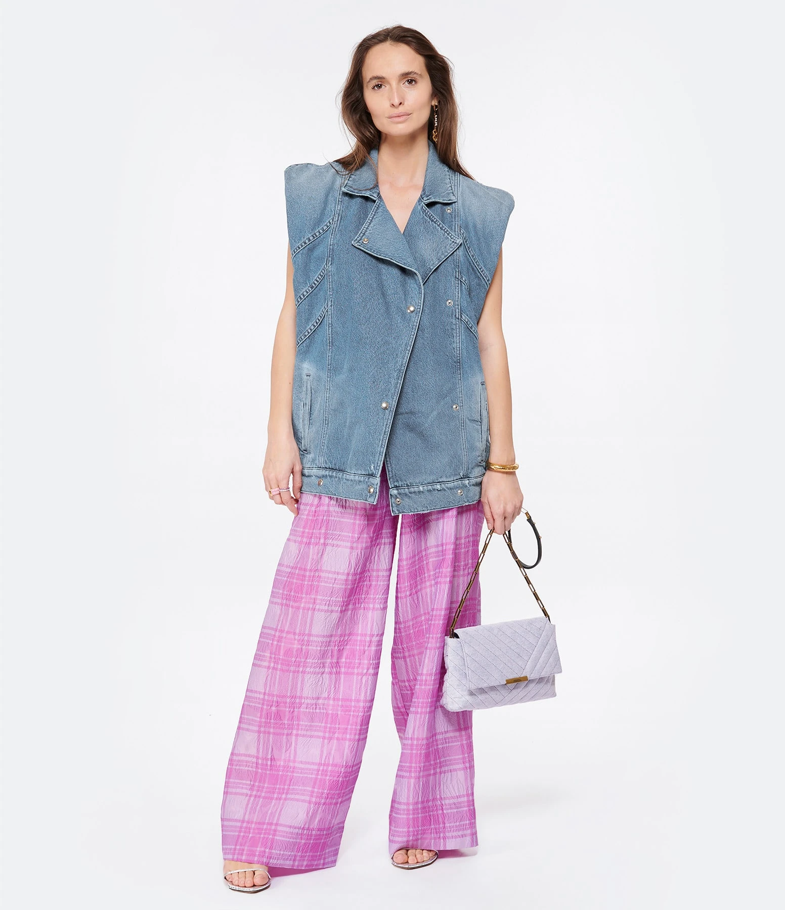 ESSENTIEL ANTWERP Pantalon Évasé Donuts Lila 7 ESSENTIEL ANTWERP Pantalon Évasé Donuts Lila – Image 5