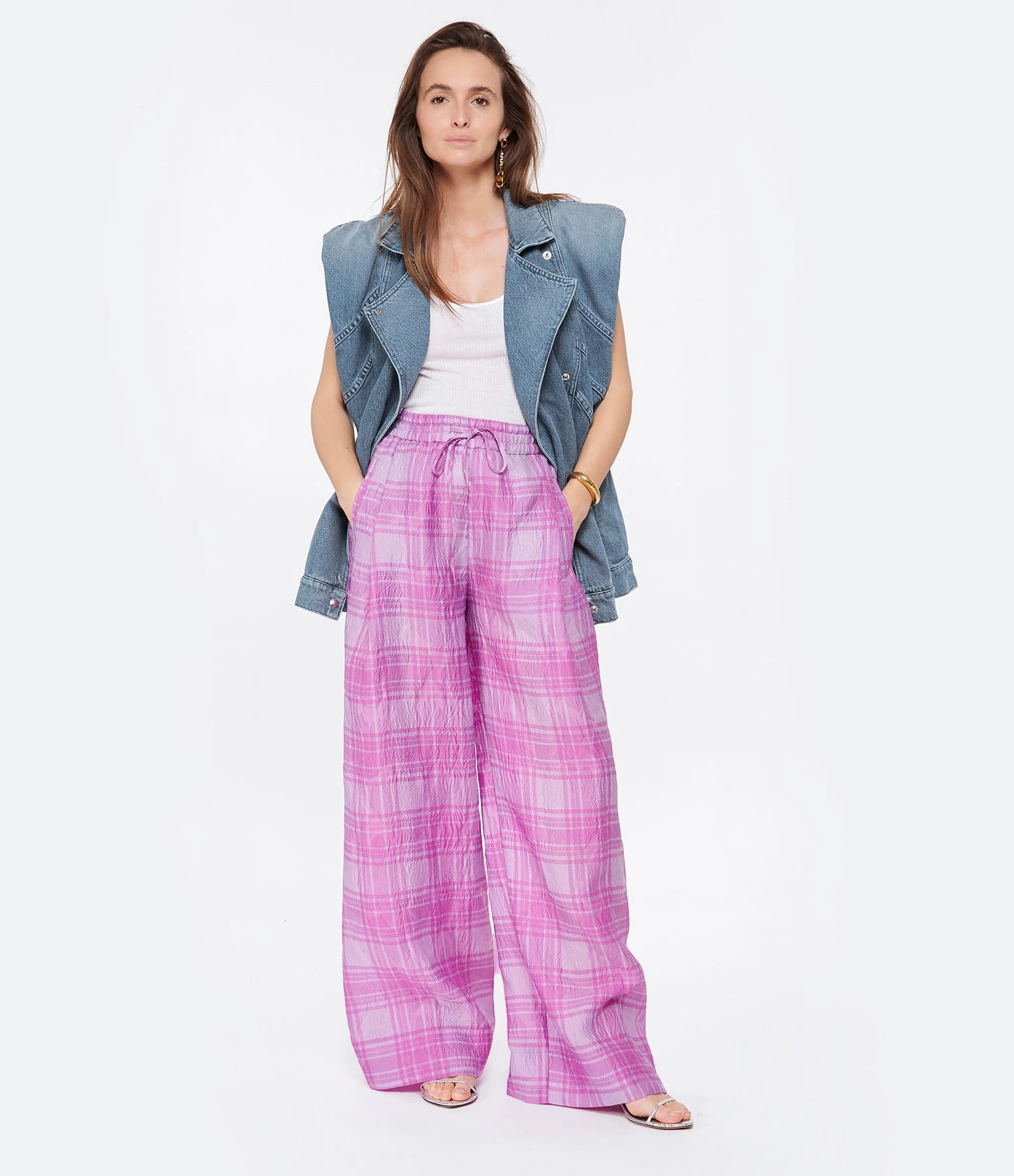 ESSENTIEL ANTWERP Pantalon Évasé Donuts Lila 4 ESSENTIEL ANTWERP Pantalon Évasé Donuts Lila – Image 2